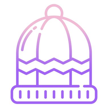 Beanie web simgesi, vektör illüstrasyonu