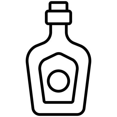 Şişe. Web simgesi basit tasarım