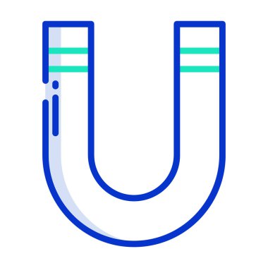 Mıknatıs ve manyetizmanın basit vektör simgesi