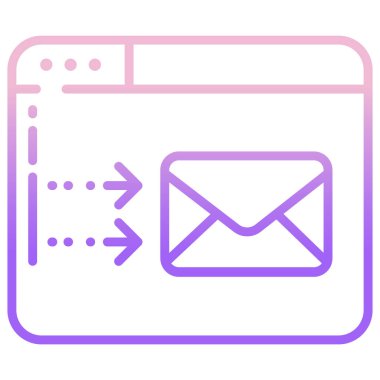 Web simgesi basit vektör illüstrasyonu