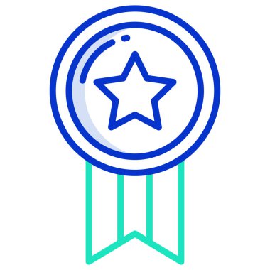 Madalya. Web simgesi basit illüstrasyon