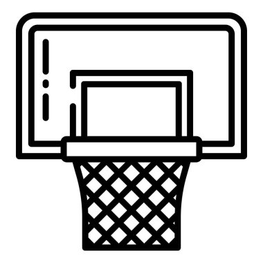 Basketbol. Web simgesi basit illüstrasyon