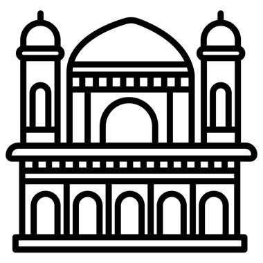 Cami. Web simgesi basit illüstrasyon