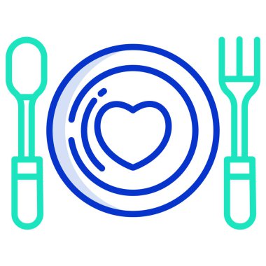 yiyecek ikonu vektör illüstrasyonu 