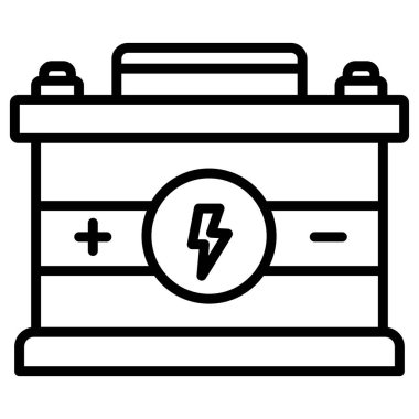 Pil. Web simgesi basit illüstrasyon