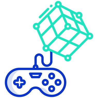 Oyun kolu. Web simgesi basit illüstrasyon