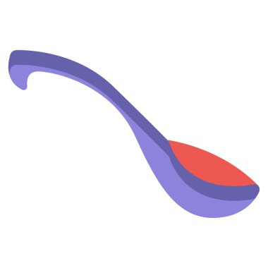 Kaşık. Web simgesi vektör illüstrasyonu