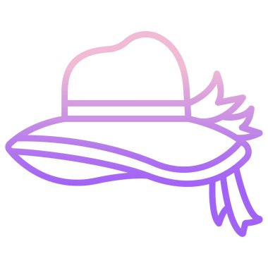  hat web simgesi, vektör illüstrasyonu