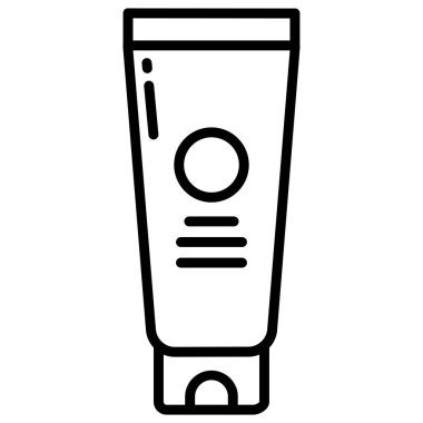 Tüp. Web simgesi basit illüstrasyon