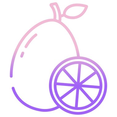 Kumquat, beyaz arka planda meyve. Düz vektör illüstrasyonu.