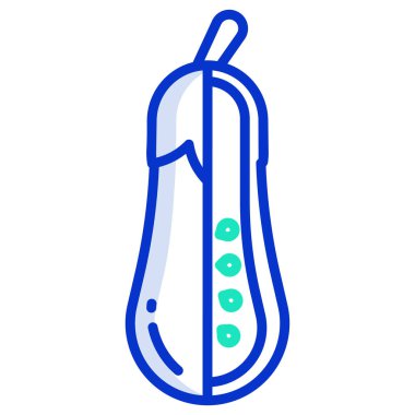 Patlıcan simgesinin vektör çizimi