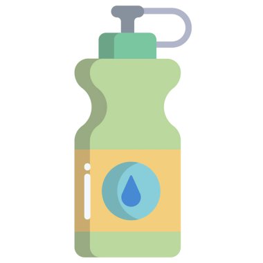 su şişesi simge vektör çizim