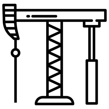 Rafineri. Web simgesi basit tasarım