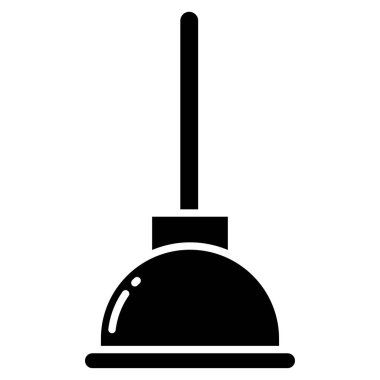 Süpürge. Web simgesi basit tasarım