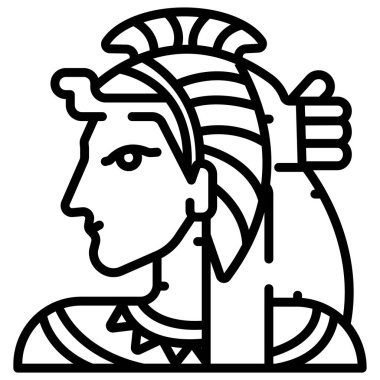 Adamım. Web simgesi basit illüstrasyon