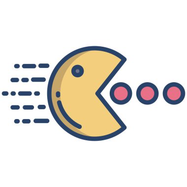 Beyaz arkaplandaki paketçi simgesinin vektör illüstrasyonu