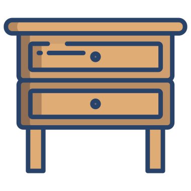 Masa lambası basit simgesi, vektör çizim