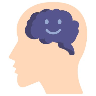 Düşünüyorum. Web simgesi basit illüstrasyon