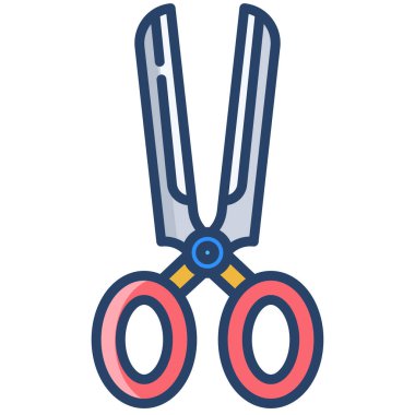 Makas web simgesi, vektör çizim 