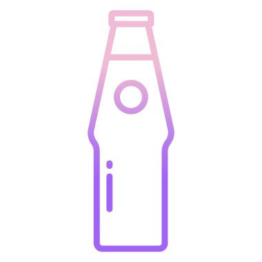 Web için basit bir içecek vektör simgesi çizimi