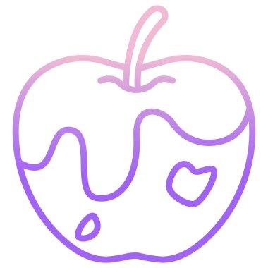 Sihirli elma ikonu vektör illüstrasyonu  