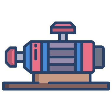 robot. Web simgesi basit illüstrasyon