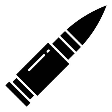 Beyaz arkaplanda kurşun simgesi izole edildi