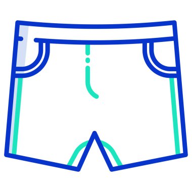 Beyaz arkaplanda basit vektör kısamı simgesi