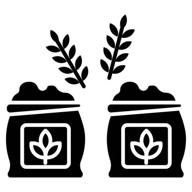 Yiyecek ve içecek sembolünün vektör çizimi. Ağ için protein ve bitki tabelaları.