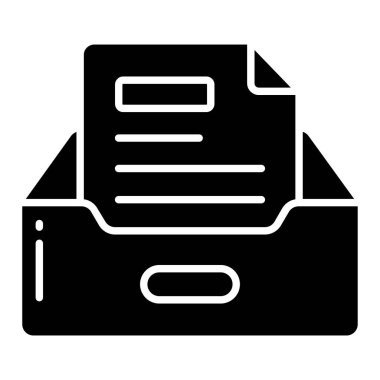 Gelen posta simgesi, vektör illüstrasyonu