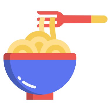 Basit vektör simgesi, spagetti çizimi