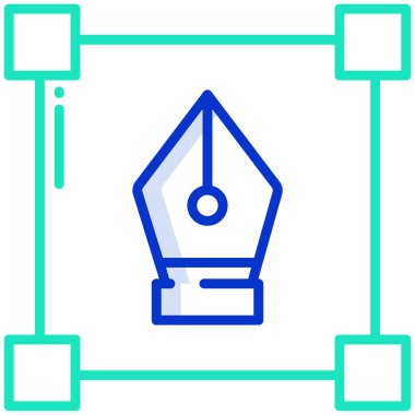 Kalem. Web simgesi basit tasarım
