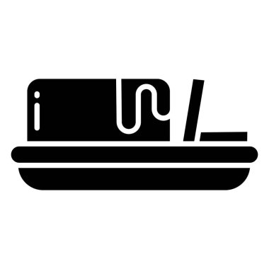 Yemek. Web simgesi basit tasarım