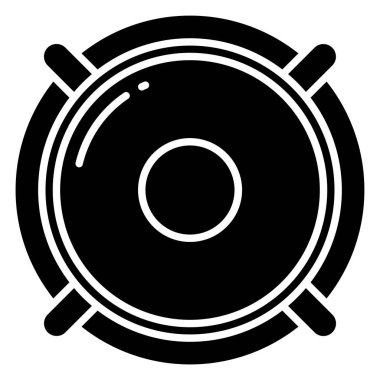 Hoparlör web simgesi, vektör illüstrasyonu 