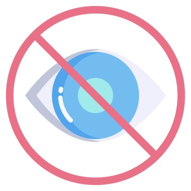 Basit göz simgesinin vektör illüstrasyonu