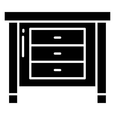 Dolap. Web simgesi basit illüstrasyon