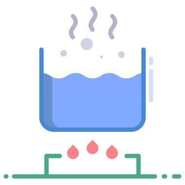 Su. Web simgesi basit illüstrasyon