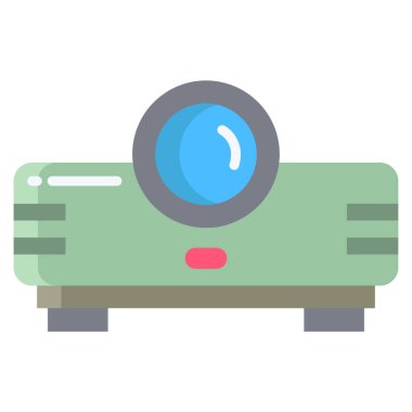 projektör web simgesi, vektör çizim 