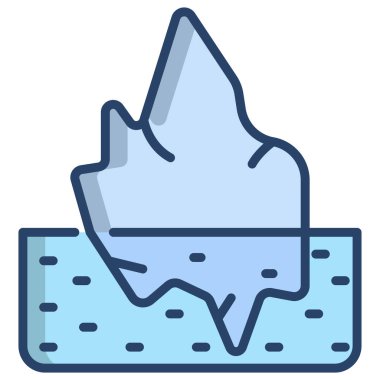 Buz. Web simgesi basit illüstrasyon