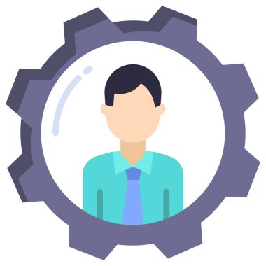 avatar. Web simgesi basit illüstrasyon