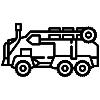 kamyon web simgesi basit illüstrasyon