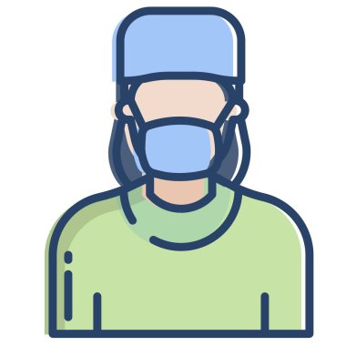 Tıbbi maske. Basit tasarım