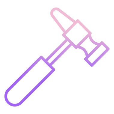 Çekiç simgesi, vektör çizimi