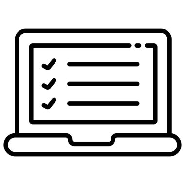 Bilgisayar. Web simgesi basit illüstrasyon