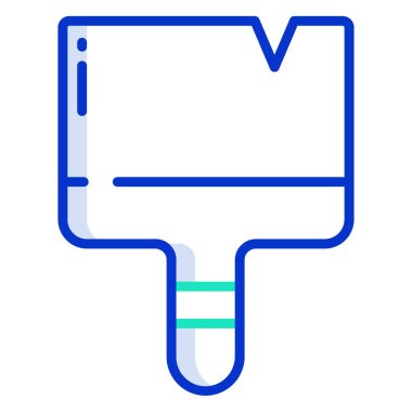 Boya fırçası. Basit resimleme