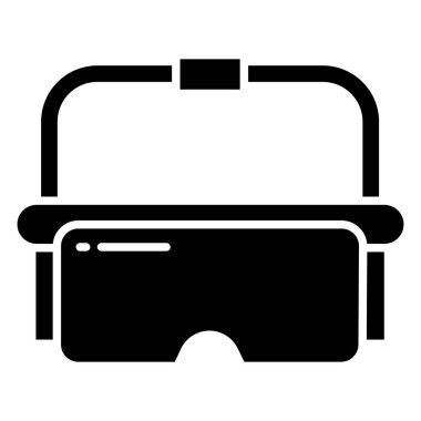 Güvenlik Gözlüğü ikonu. Basit tasarım