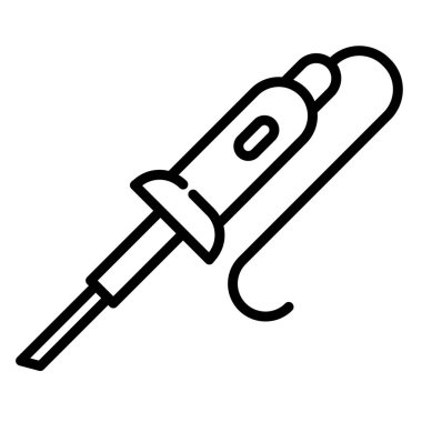 Beyaz arkaplanda basit vektör çözme simgesi