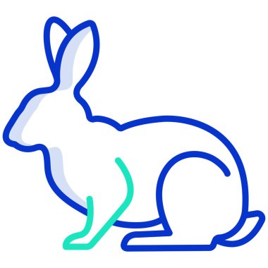 Tavşan Ağı simgesi, vektör illüstrasyonu