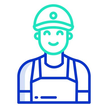 garson web simgesi basit vektör illüstrasyonu