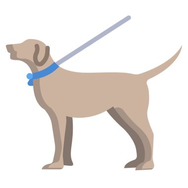 köpek ağı simgesi, vektör illüstrasyonu 